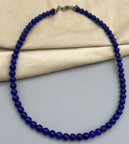 Lapis lazuli bead necklace - lazuli,