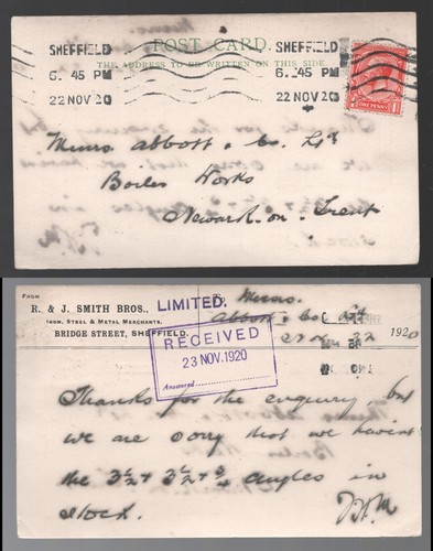 1920 kgv smith bros iron - 1920,