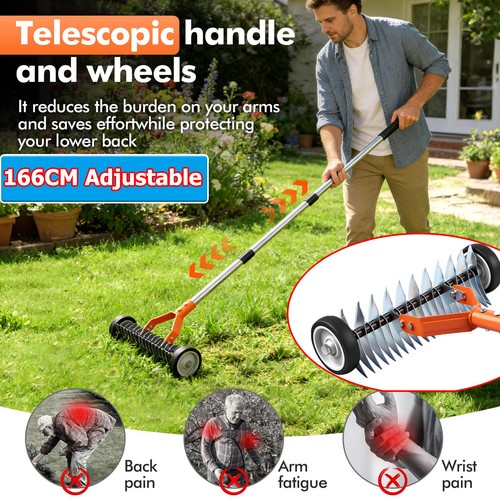 Lawn scarifier aerator - scarifier,