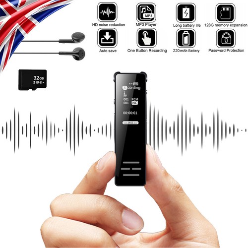 Voice activated 32g mini spy - activated,