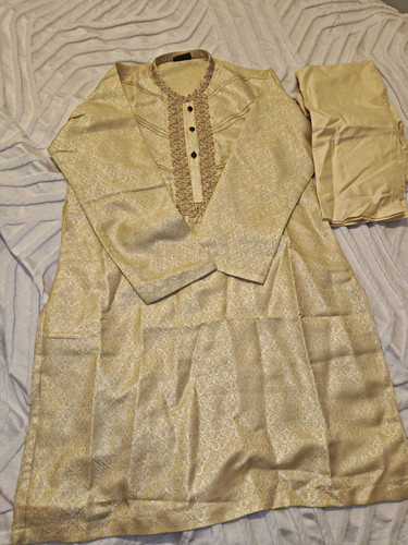 Boys beige and golden - and,