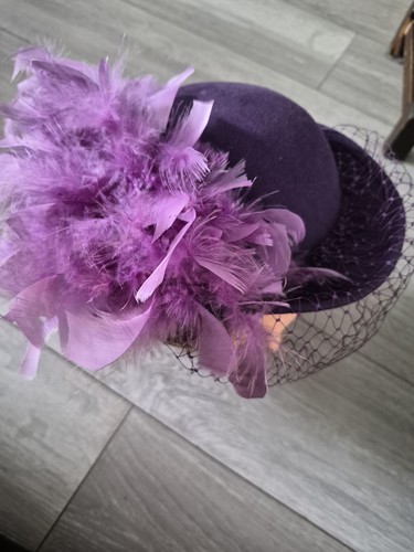 Vintage purple pillbox - vintage,