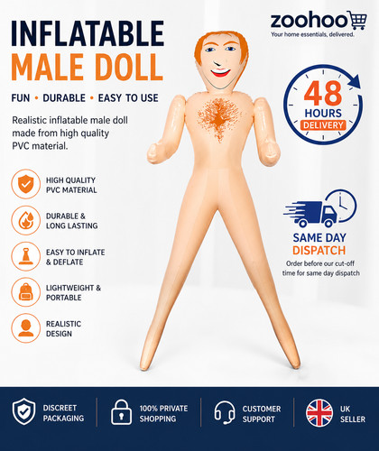 150cm ginger inflatable - ginger, male