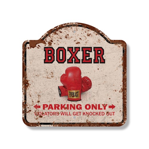 Rustic vintage boxer fighter - rustic,