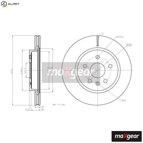 Brake disc 2368 - brake, 19-2368