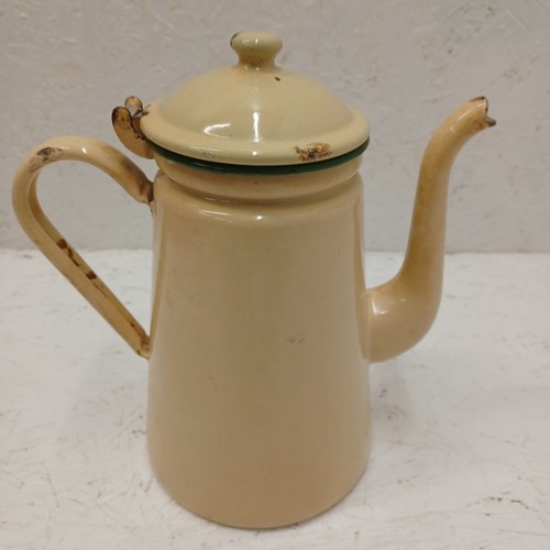 Vintage enamelware coffee pot