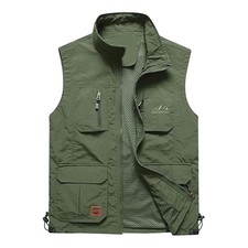 Mens Multi Pocket Vest Hunting