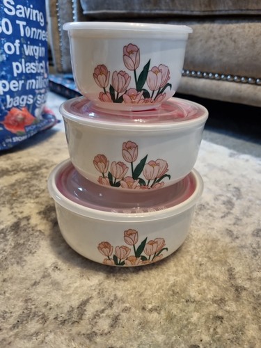 Enamel covered bowls - covered,