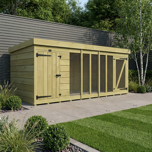 Dog kennel and - and, full