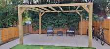 Heavy Duty Wooden BOX PERGOLA Timber Garden Patio gazebos