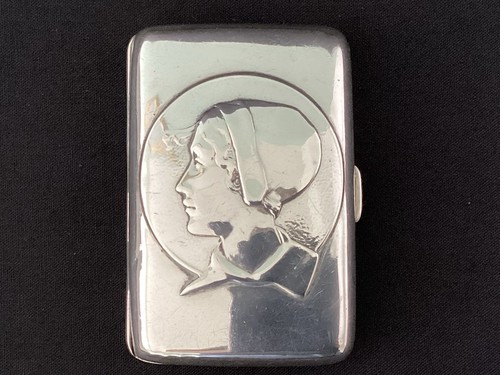 Sterling silver cigarette - sterling, case