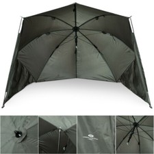 NGT Fishing Brolly Umbrella Shelter System 50" 1-2 Man With Sides Carp Camping