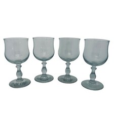 Vintage Cordial Glass x4 Glasses Clear Set Bar Pub Liquor Dram Spirits Barware