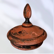 Antique Wood Finial Turned