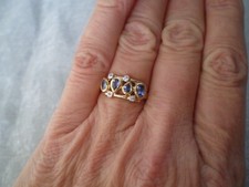 AA Tanzanite & Zircon ring