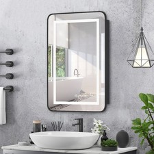 Bathroom Lighted Medicine Cabinet Recessed 3-Color LED Medicine Cabinet Mirror