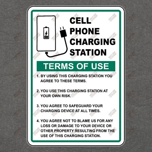 Safety notice cell phone - safety,