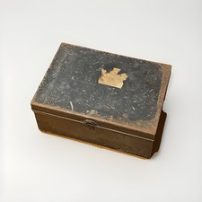 Antique Deed Box Copper Lined
