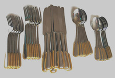 VTG Oneida GOLDEN IONIA Achievement 18/8 Stainless Korea Gold Accent Flatware