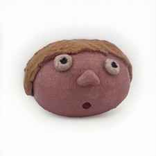 Vintage Ceramic Head Pottery Figure Sculpture One of a Kind Art Whimsical