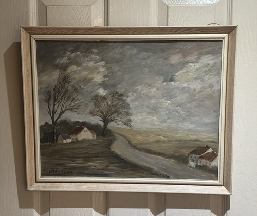 Vintage oil board - oil,