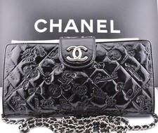 CHANEL Black Patent Iconic