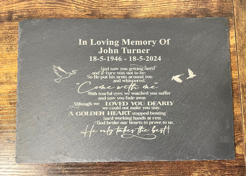 Personalised large slate - large,