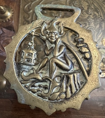Horse brass medallion - medallion,