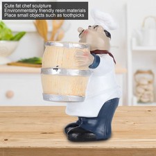 Resin Chef Statue Toothpick