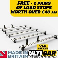 Renault Master Roof Rack 2010 On LWB Medium Roof 5 Bar + Roller By Van Guard