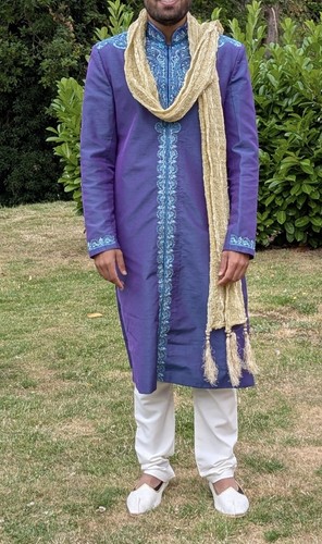 Men blue purple tone - blue,