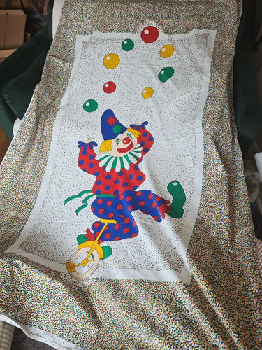 Vintage clown polka - vintage, dot