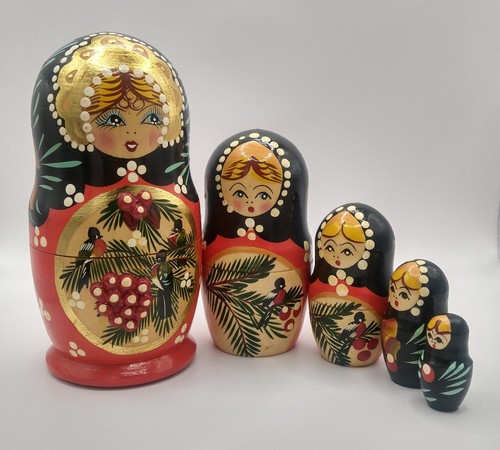 Russian doll wooden - wooden, red