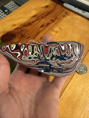 Polished kenworth fordite - polished, "kenworth"