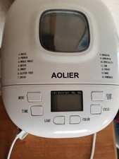 Aolier Fast Bake Digital Bread Maker Dough Breadmaker White 
