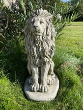 Upright Lion Statue |Reconstituted Stone Concrete African Animal Garden Ornament