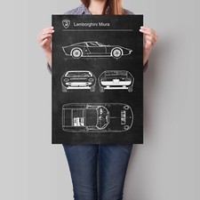 Lamborghini Miura Poster