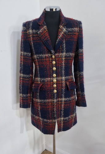 Moloh tartan wool - coat, uk