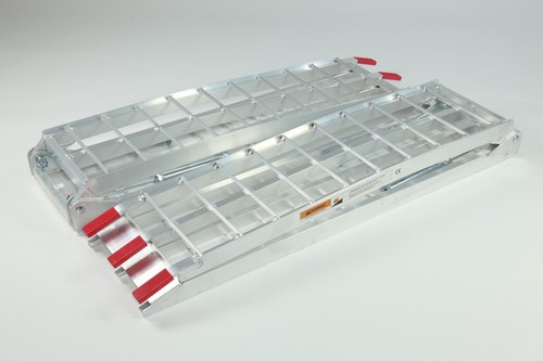 Folding loading ramp with - loading,