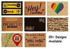 Coir Rug Doormat Non Slip Large Funny Outdoor Mat Indoor Front Door Rubber Matt