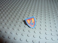 Minifig Accessory Shield Triangular with Blue Dragon Pattern 3846p4c /6085/6086.