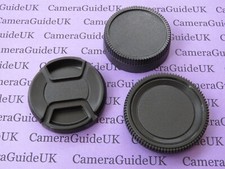 Camera body cap for Nikon F, Front & Rear Lens Cap for Nikon F (AI) 55mm lenses