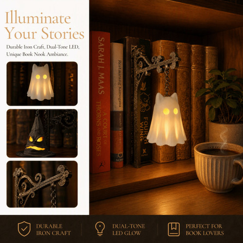 New library lantern bookshelf - library,