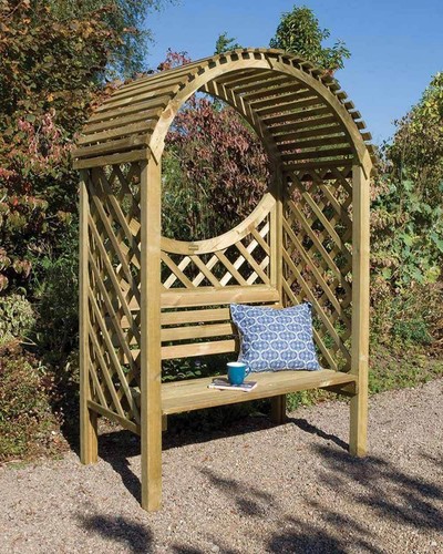 Wooden garden arbour keswick - wooden,