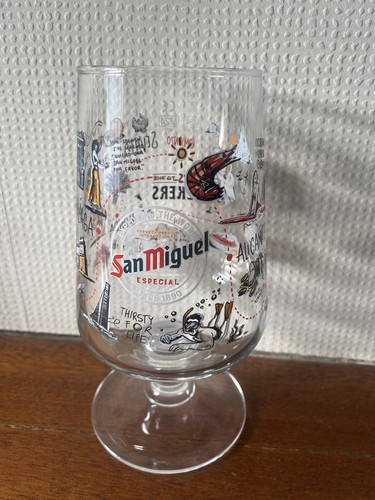 San miguel beer pint glass - miguel,