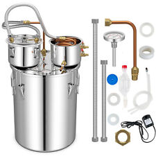 38L Stainless Steel Water Alcohol Distiller 3 Pots Moonshine Still Distiller