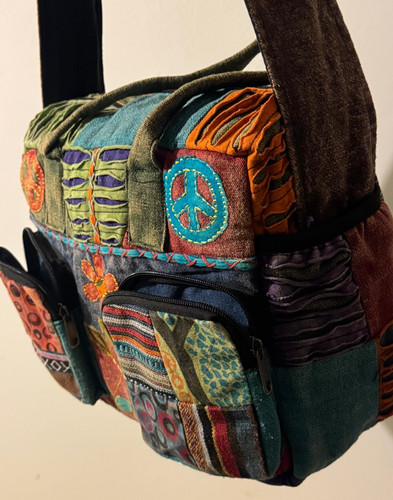 Hippie patchwork bag peace - hippie,
