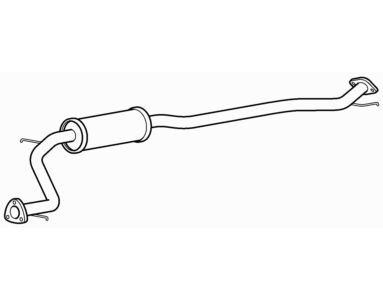 Centre exhaust middle - centre, silencer