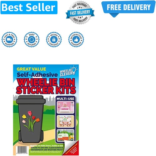 Wheelie bin stickers tulips - wheelie,