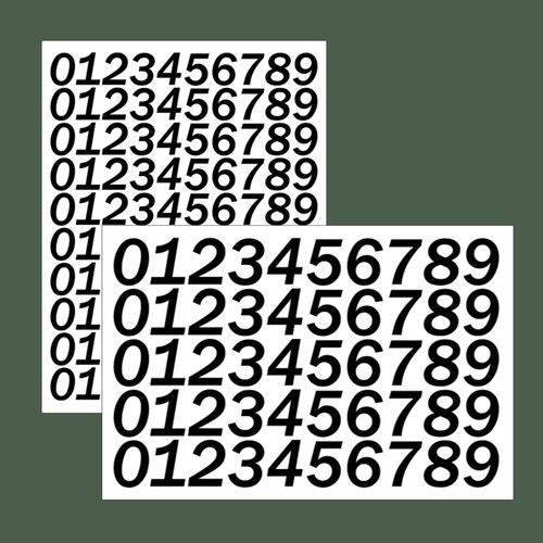 Industrial font small vinyl - industrial,